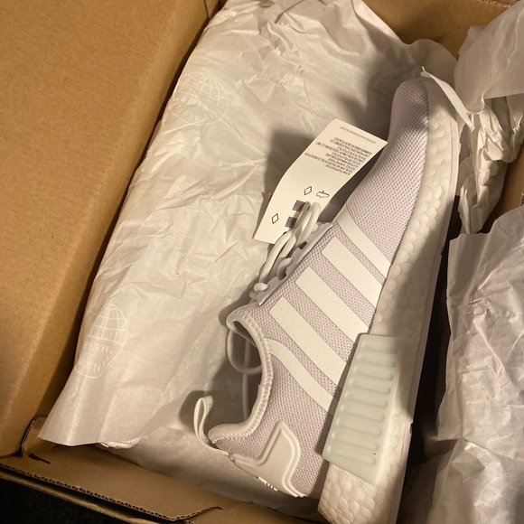 Adidas NMD R1 white youth 5 1/2 women’s 7 1/2 NIB
